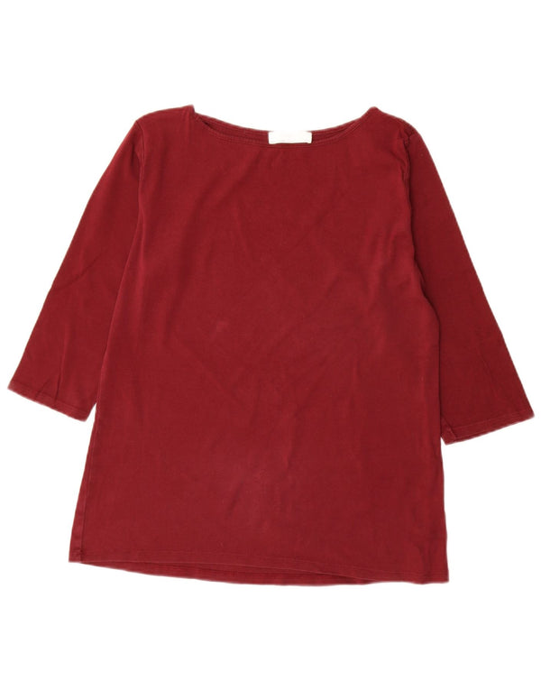 Zara Γυναικείο Μπλουζάκι 3/4 Μανίκι UK 18 XL Κόκκινο