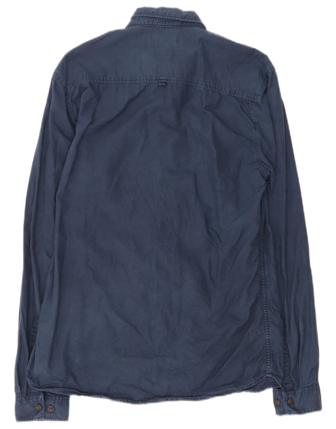 Jack & Jones Mens Shirt Large Navy Blue Cotton