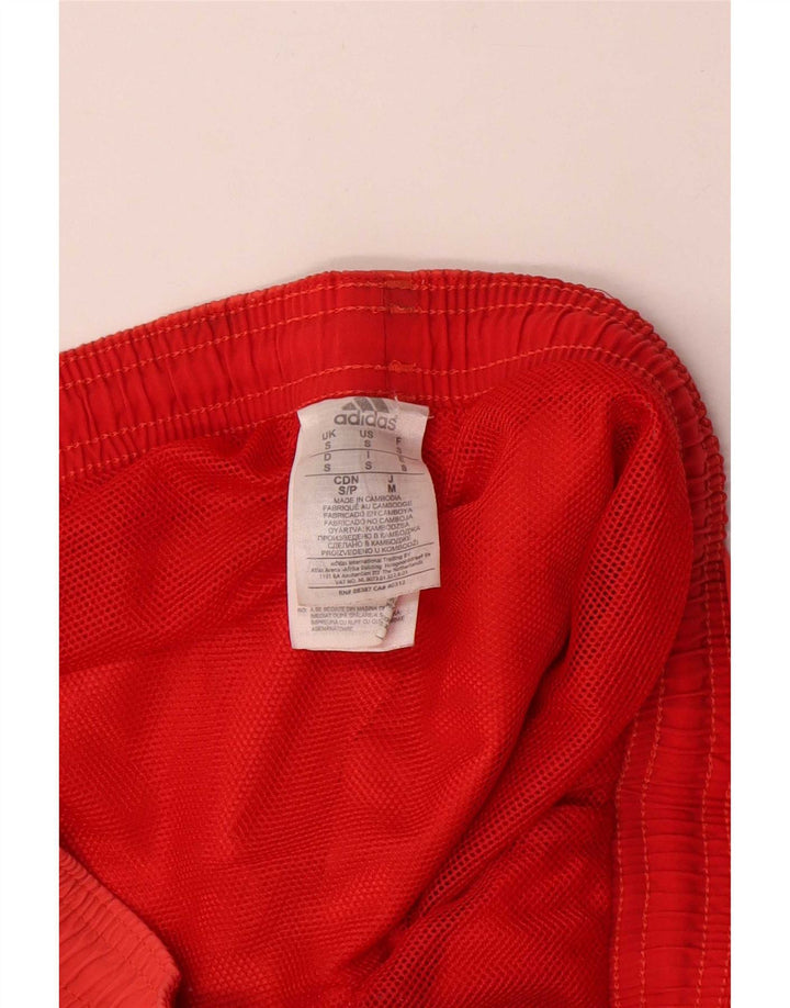 Pantaloncini sportivi Adidas da uomo piccoli rossi in poliammide