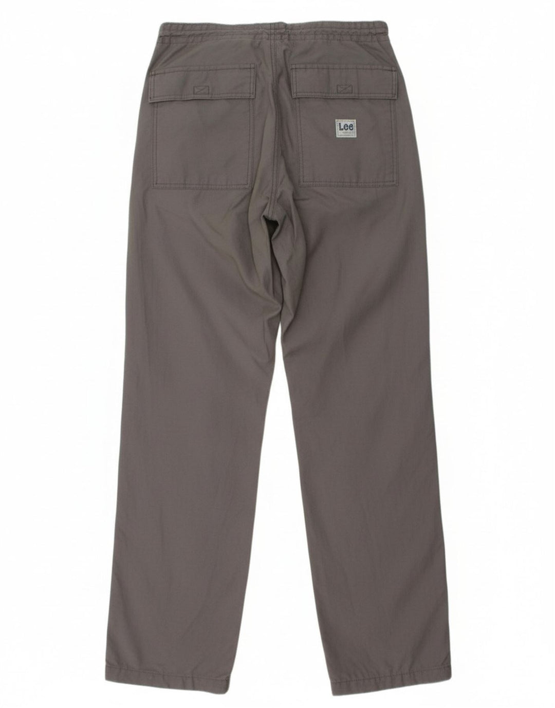 Calça chino reta masculina LEE W28 L34 algodão cinza