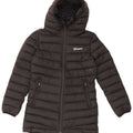 Berghaus Girls Hooded Padded Jacket 9-10 Years Black Polyester