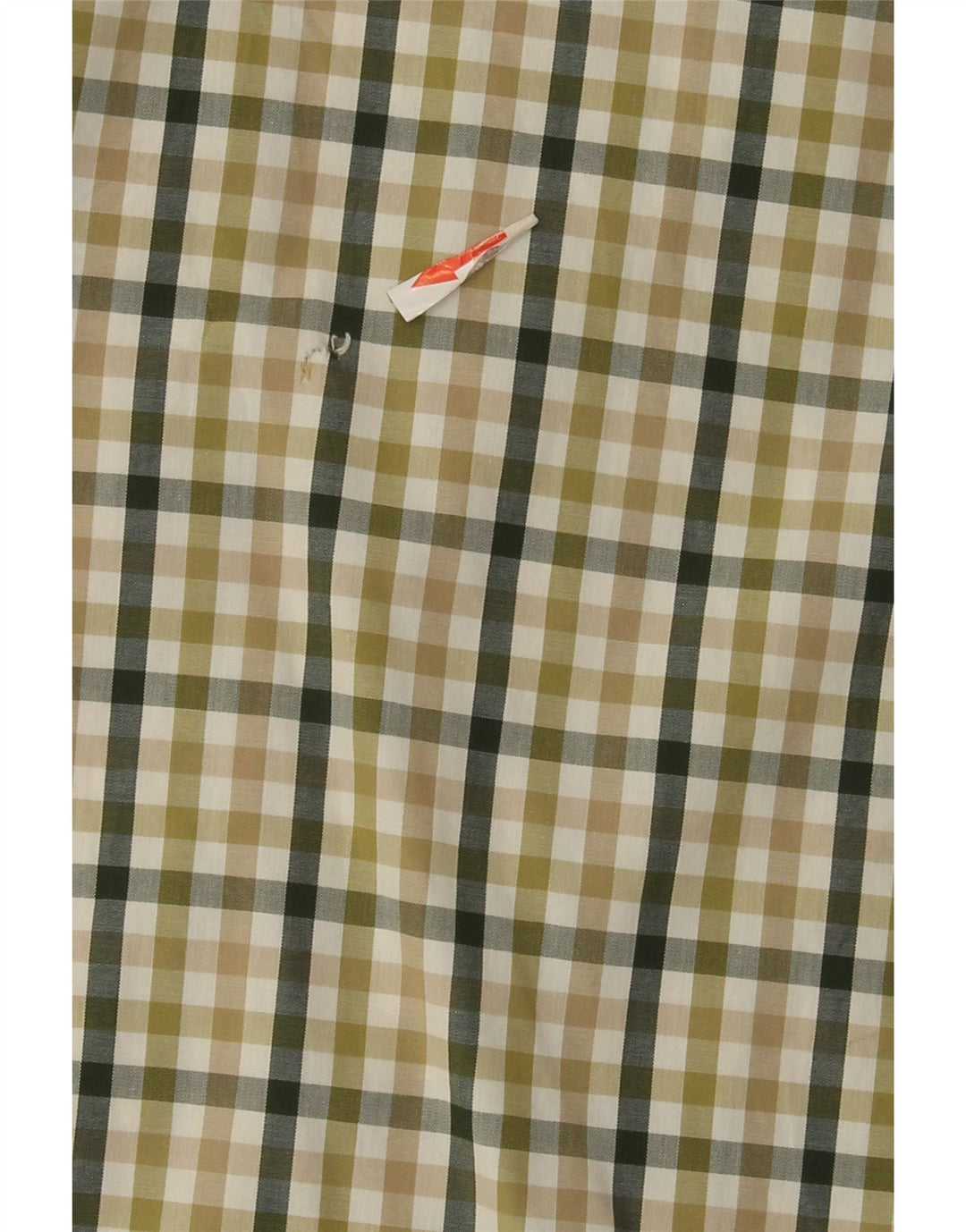 Timberland Mens Shirt XL Green Gingham Cotton