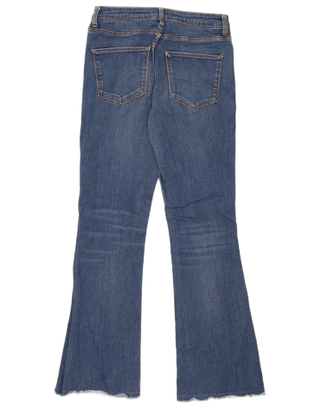 Zara Damen Schlagjeans EU 38 Small W28 L31 Blau