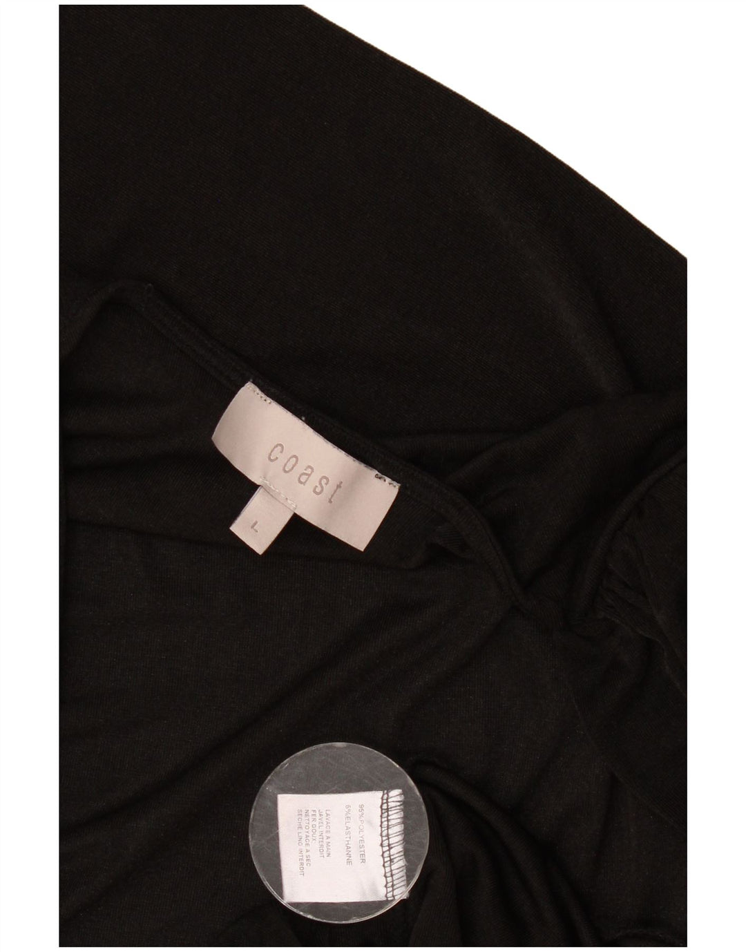 Coast langærmet bodysuit til kvinder UK 14 Stor sort polyester