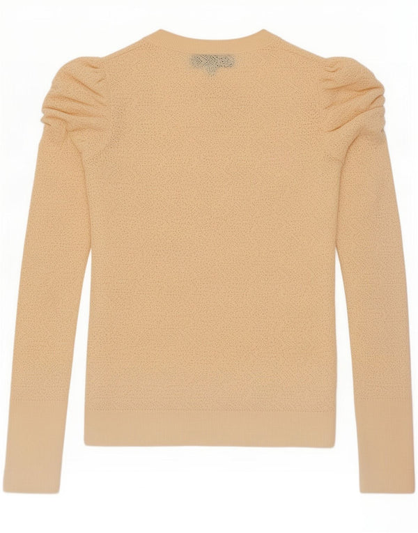 Top Zara da donna a maniche lunghe UK 12 Viscosa beige medio