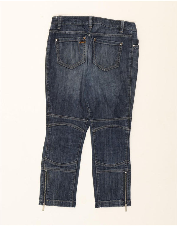 KAREN MILLEN Blugi de damă slim cropped UK 10 Small W29 L24 Blue