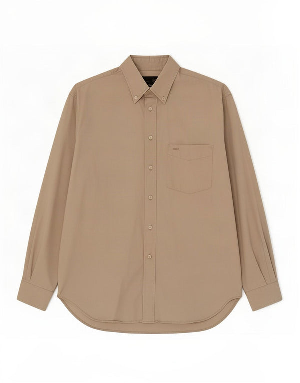 Camisa masculina Gas grande algodão bege