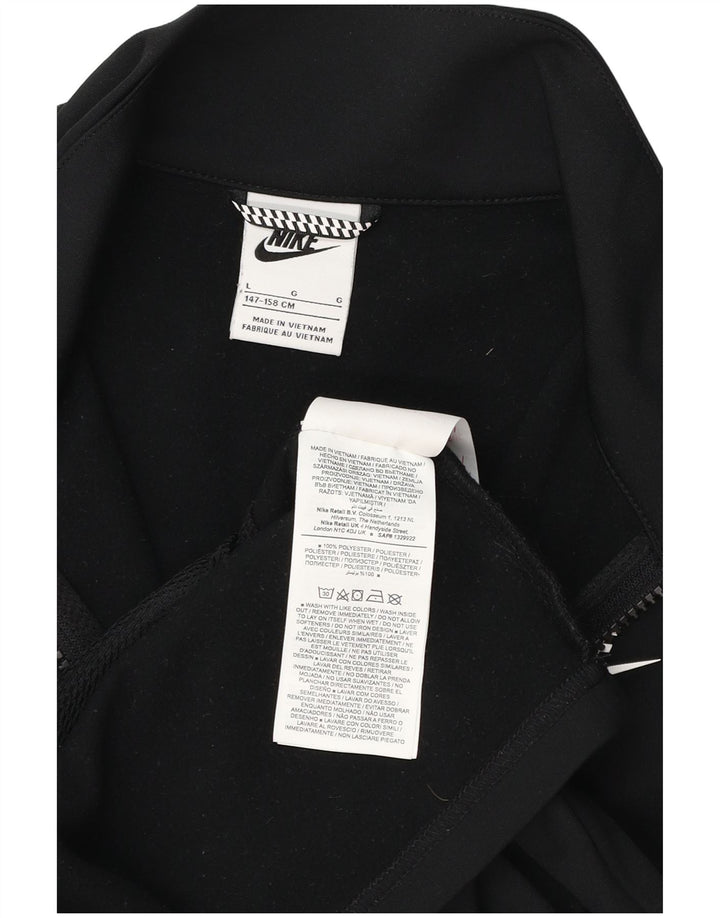 Nike Boys Graphic Chándal Top Chaqueta 12-13 años Grande Negro Poliéster