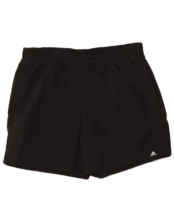 Ανδρικό αθλητικό σορτς Adidas, μεσαίο μαύρο νάιλον
