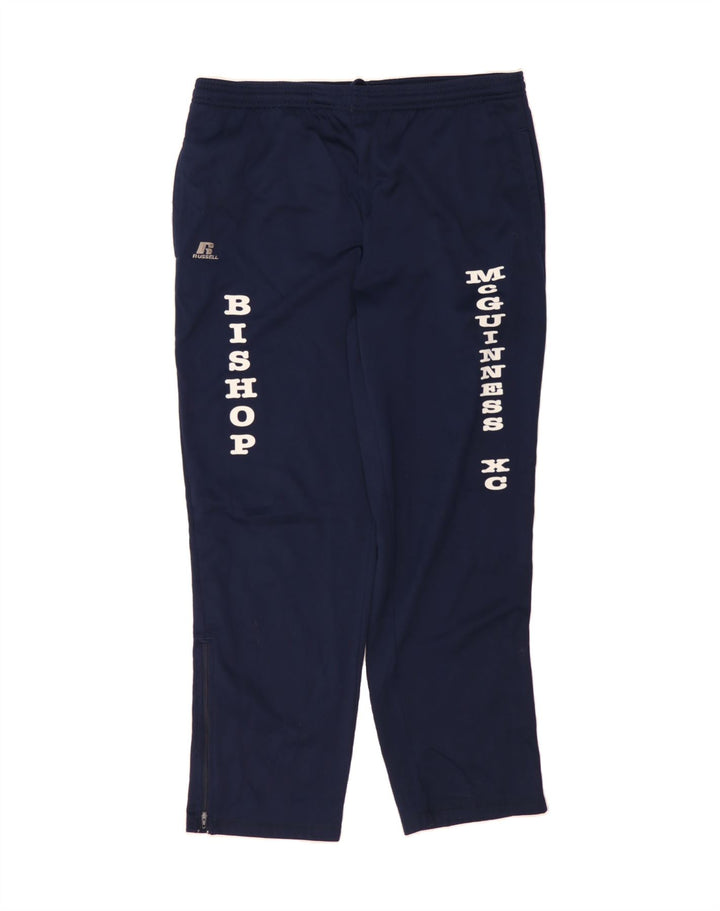 RUSSELL ATHLETIC Mens Dri-Power Tracksuit Trousers Small  Navy Blue Vintage Russell Athletic and Second-Hand Russell Athletic from Messina Hembry 