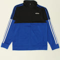ADIDAS Boys Tracksuit Top Jacket 11-12 Years Large Blue Colourblock Vintage Adidas and Second-Hand Adidas from Messina Hembry 