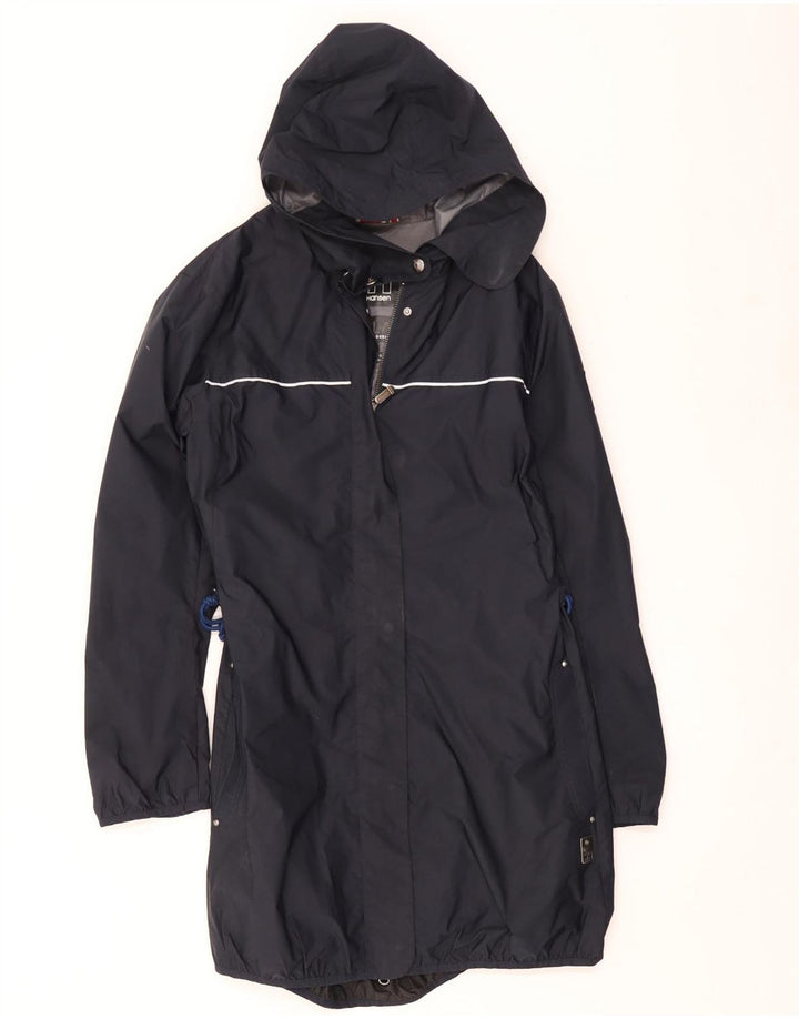 Impermeabile con cappuccio da donna Helly Hansen UK 16 grande poliestere nero