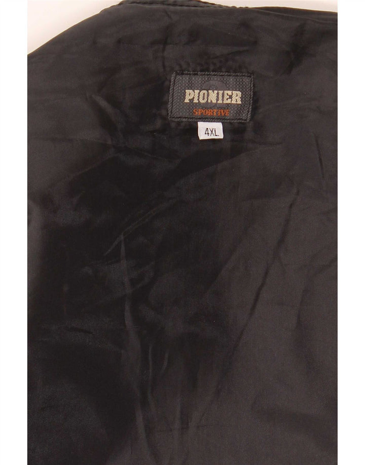 Pionier Mens Suede Waistcoat 4XL Black