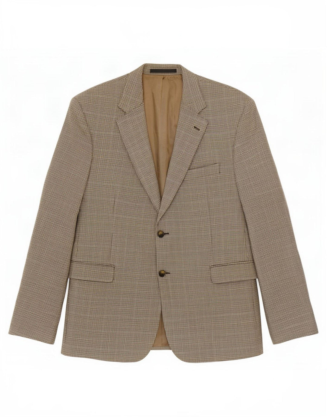 Giacca blazer a 2 bottoni da uomo Marks & Spencer UK 44 XL pied de poule dorato