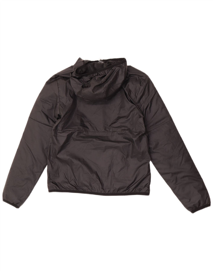 Nike Herren Graphic Hooded Windbreaker Jacke UK 36 Small Schwarz Polyester