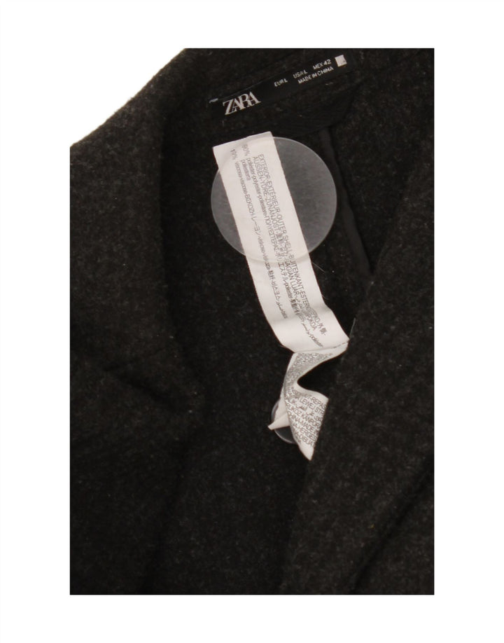 Zara Ανδρικό Πανωφόρι UK 40 Large Black Polyester