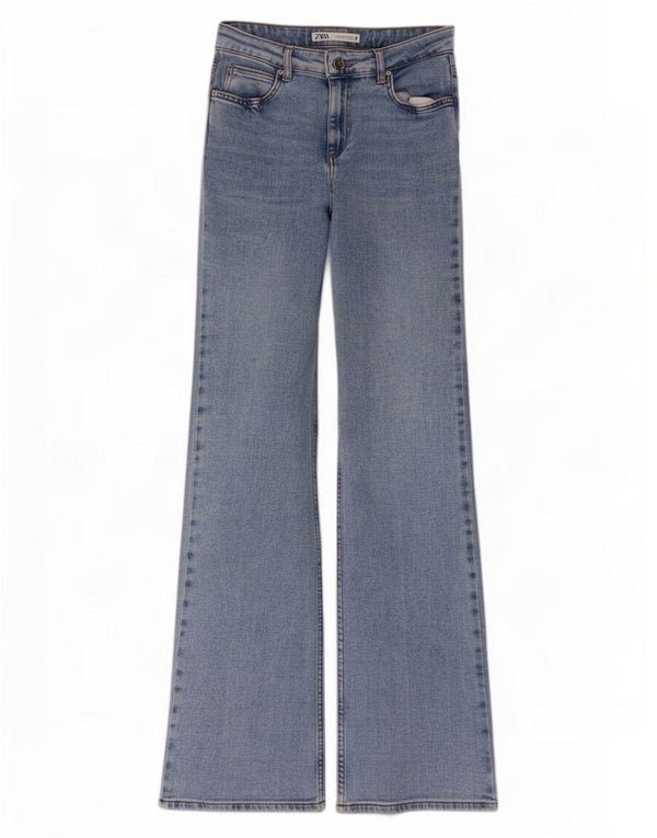 Zara Mens Bootcut Jeans EU 38 Small W28 L34 Blue Cotton