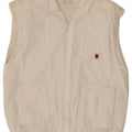 Smasher Veste de survêtement sans manches pour homme en polyester blanc Taille L