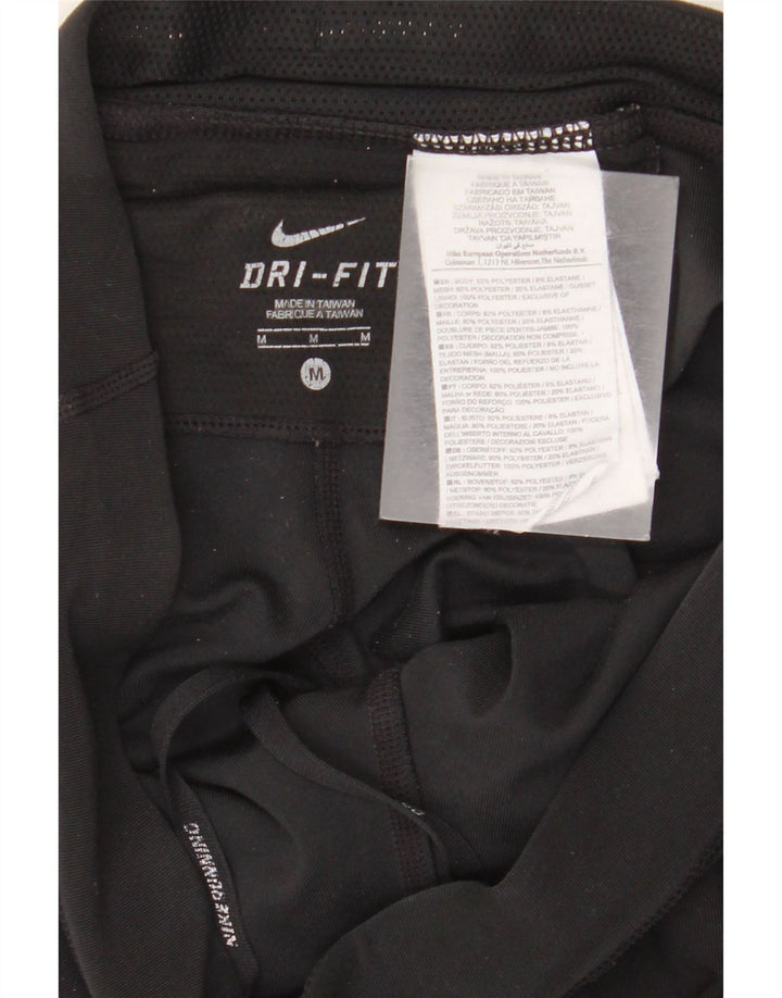 Nike Dame Dri Fit Capri Leggings UK 14 Medium Sort Polyester