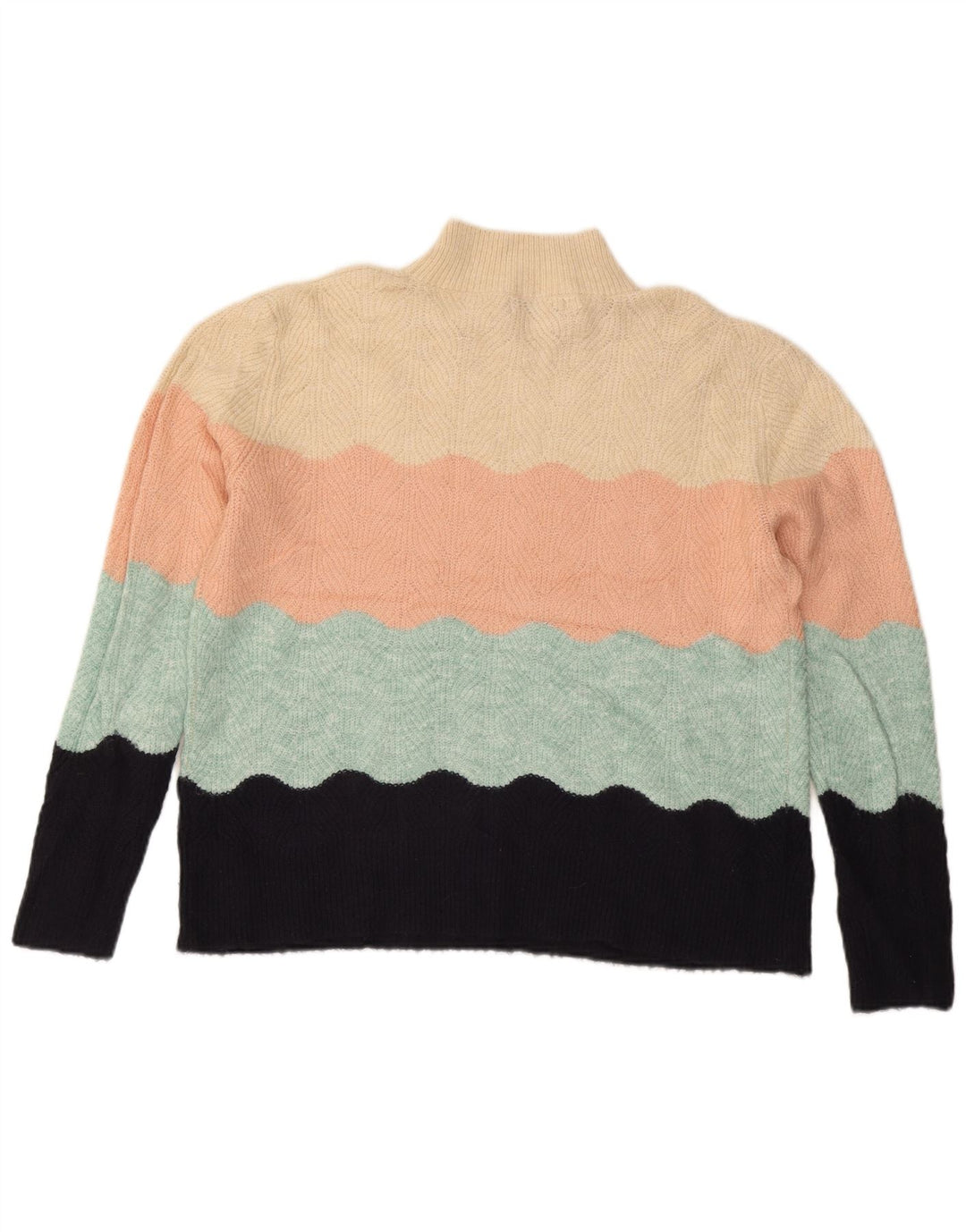 Oasis Womens Turtle Neck Jumper Sweater UK 16 Large Multicoloured