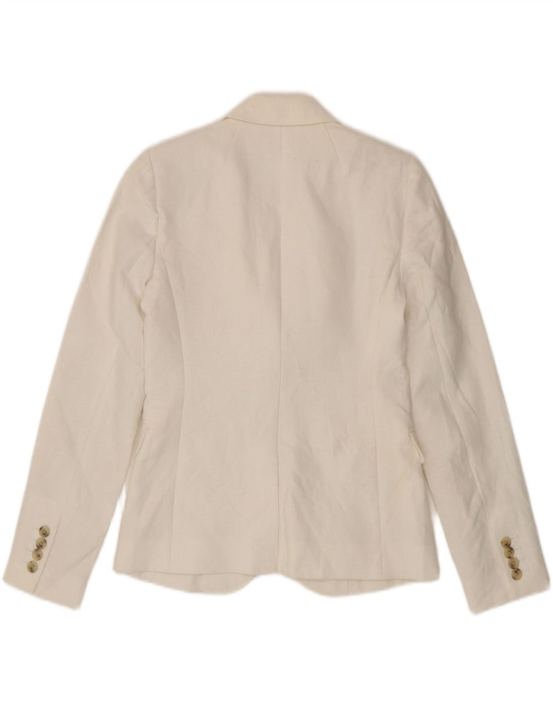 J. Crew Womens 2 Button Blazer Jacket US 00 2XS White Linen