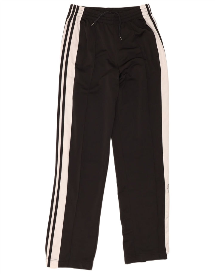 Adidas Womens Tracksuit Trousers UK 8 Small Black Colourblock Polyester