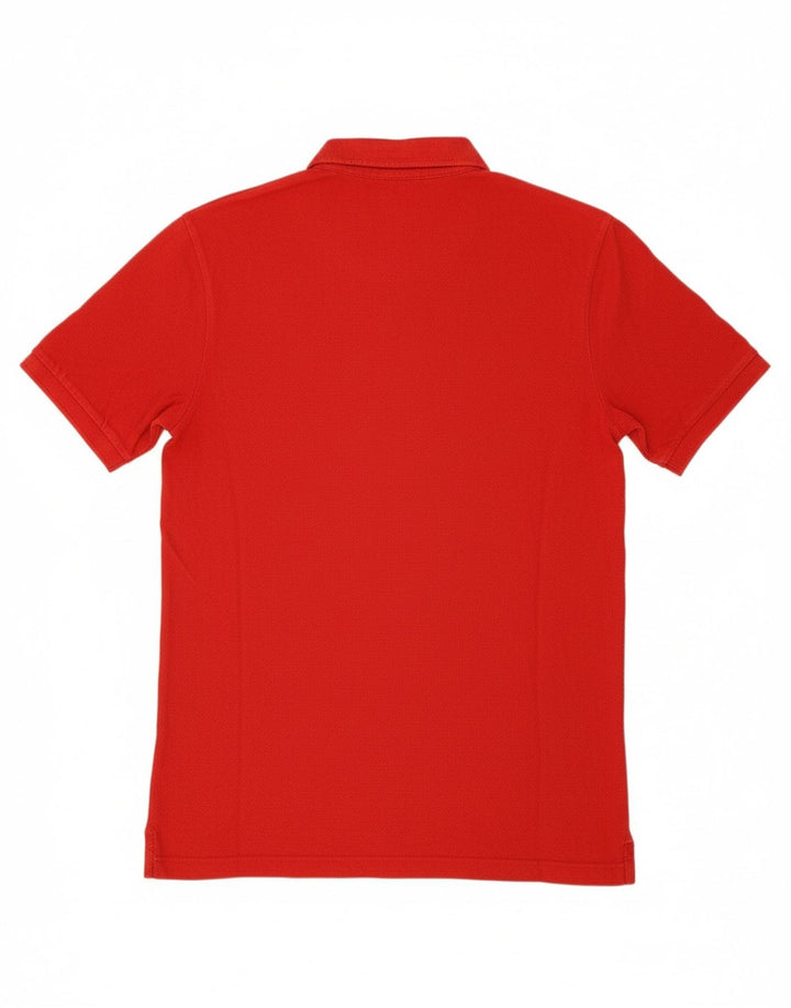 NAPAPIJRI Mens Polo Shirt Medium Red Cotton