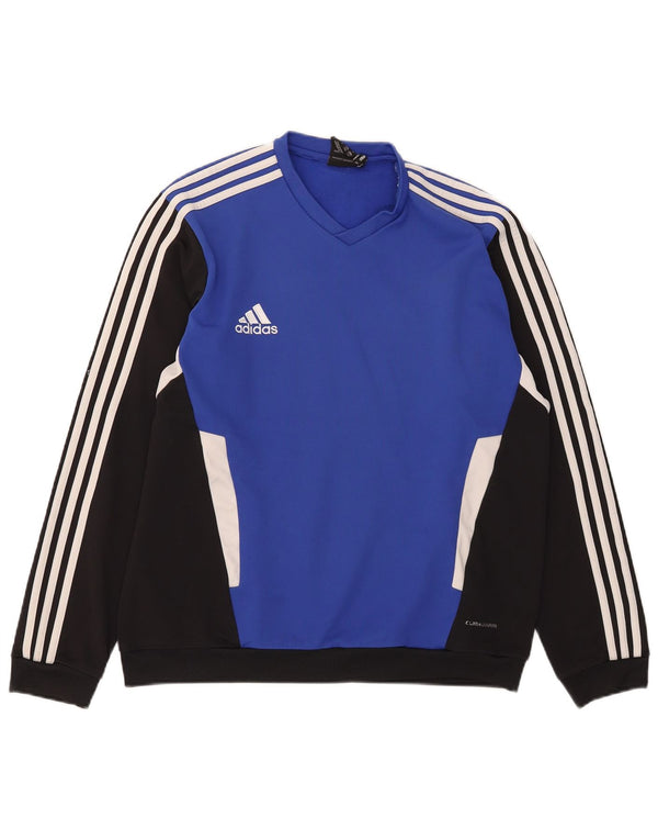 Adidas Climawarm Sweatshirt Jumper UK 44/46 Grand Bleu Colorblock