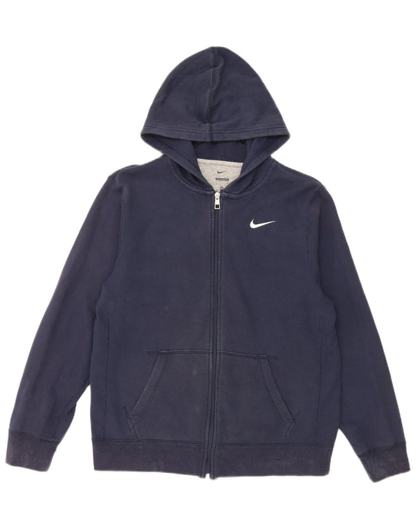 Πουλόβερ Nike Boys Zip Hoodie 13-14 Years XL Navy Blue Cotton