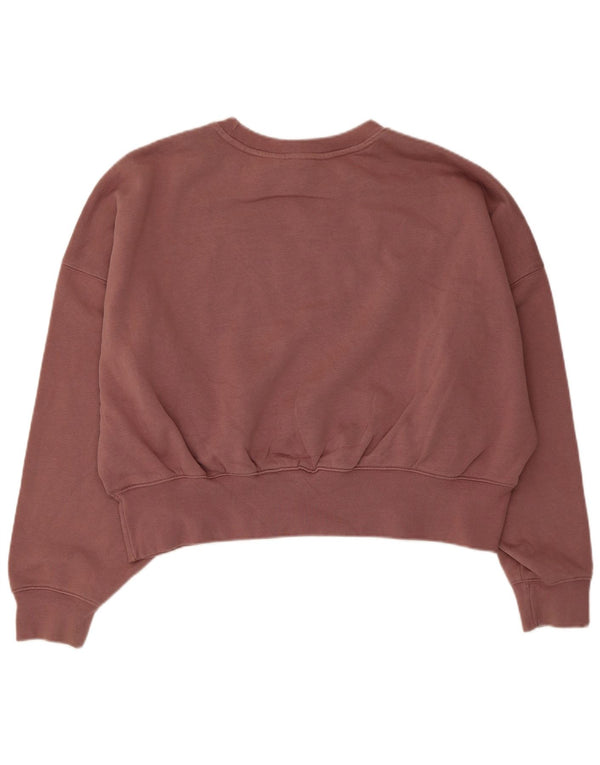 Adidas Női Relaxed Fit pulóver UK 10 kis barna pamut