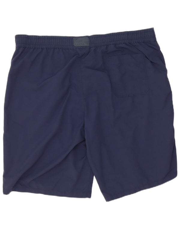 Lacoste Herren-Badeshorts, Größe 7 2XL, marineblaues Polyester