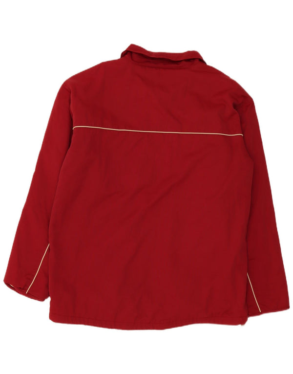 Ανδρικό μπουφάν Fila Windbreaker UK 42 XL μπορντό πολύχρωμο πολυαμίδιο