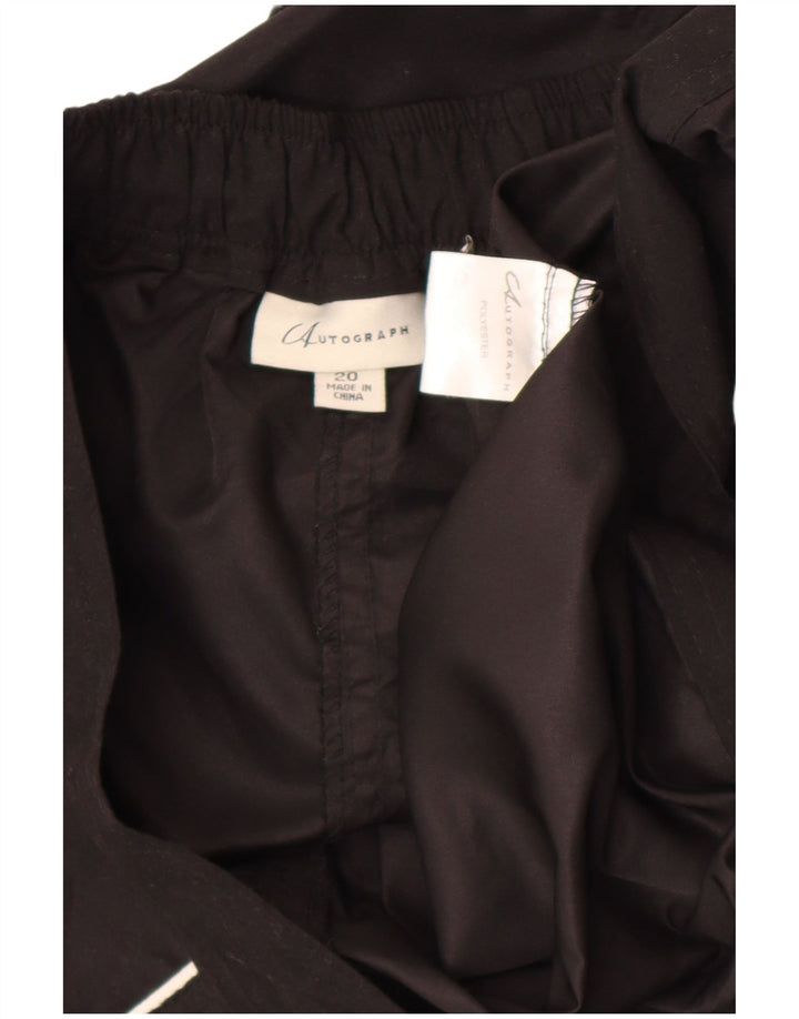 Marks & Spencer Womens Autograph Swimming Shorts UK 20 2XL Black Polyester