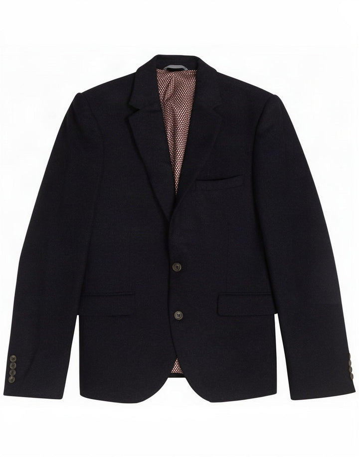 Marks & Spencer Herre Short 2 Button Blazer Jacket UK 40 Large Navy Blue