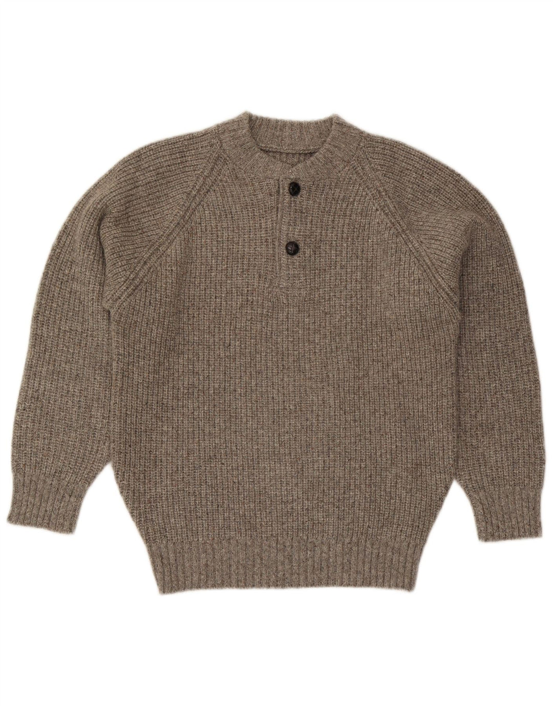 Vintage Mens Crew Neck Jumper Sweater Medium Grey