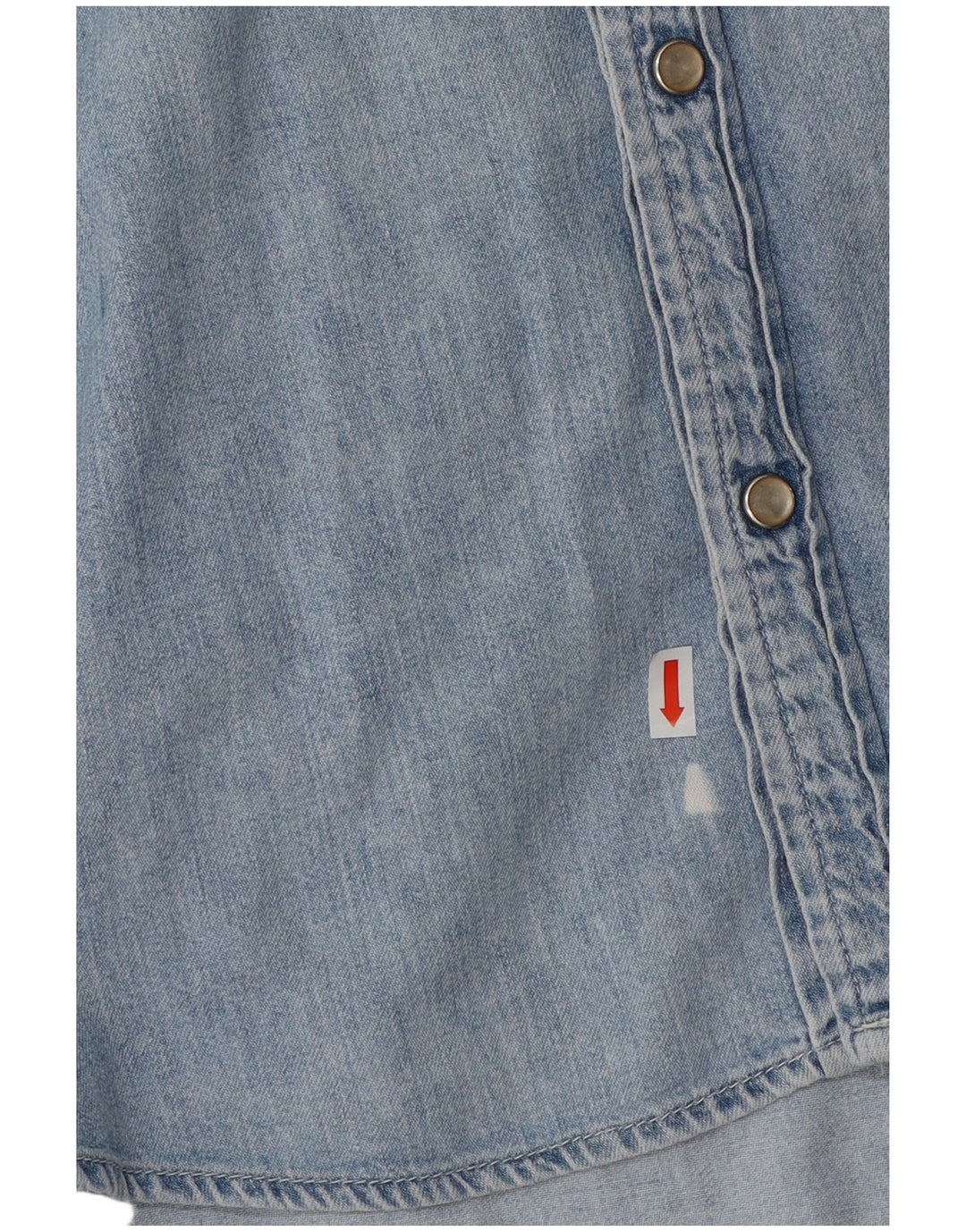 RIFLE Mens Denim Shirt Large Blue Cotton