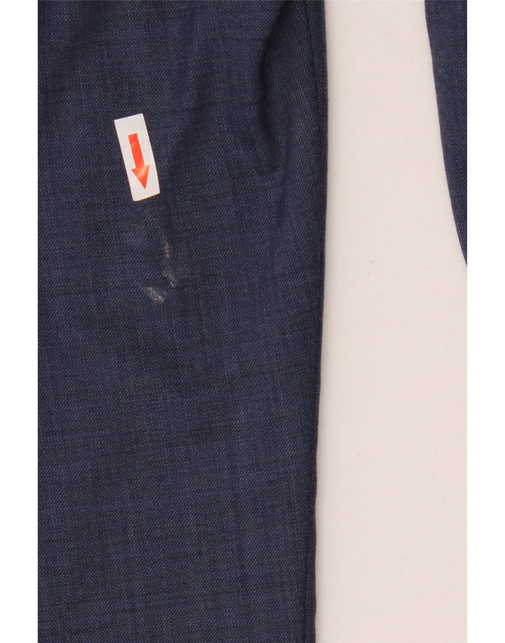 Pantaloni da abito vestibilità regolare da uomo Marks & Spencer W38 L29 lana blu