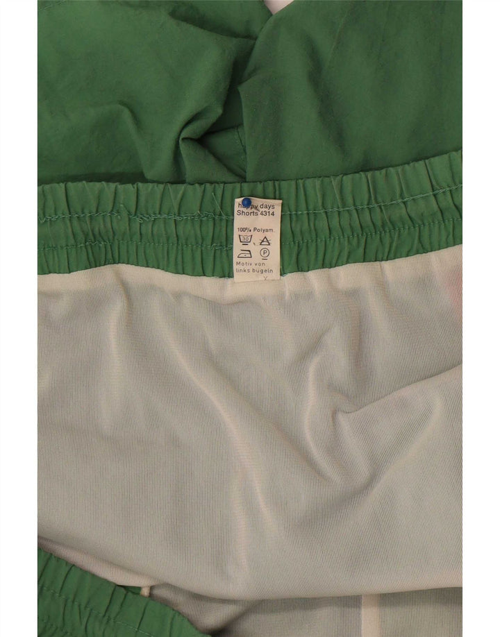Triumph Mens Graphic Swimming Shorts XL Green Colourblock Polyamide