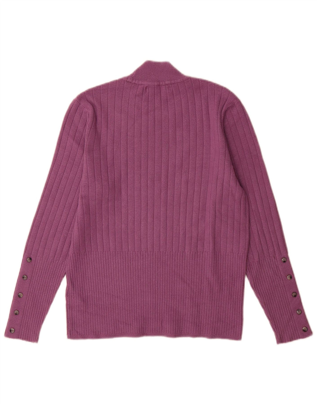 Marks & Spencer Womens Turtle Neck Jumper Sweater UK 14 Large Purple