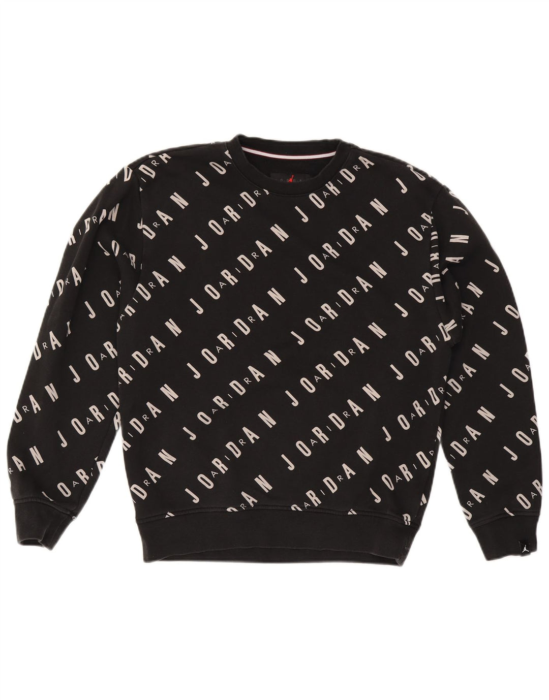 Jordan Mens Graphic Sweatshirt Jumper Small Black Cotton