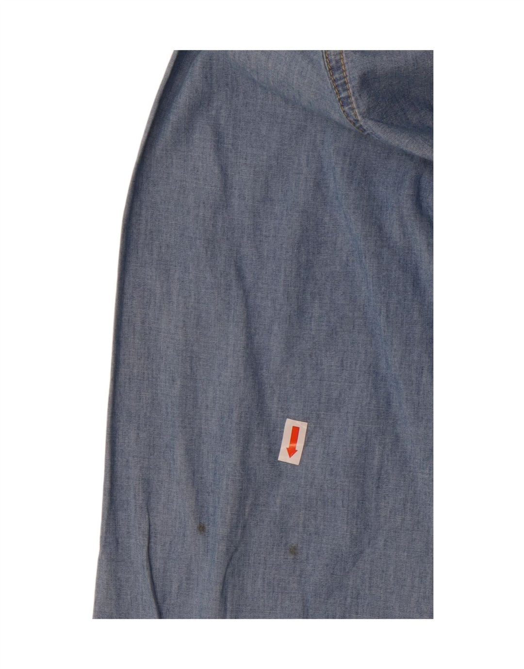 Izod Womens Denim Shirt UK 16 Large Blue Cotton