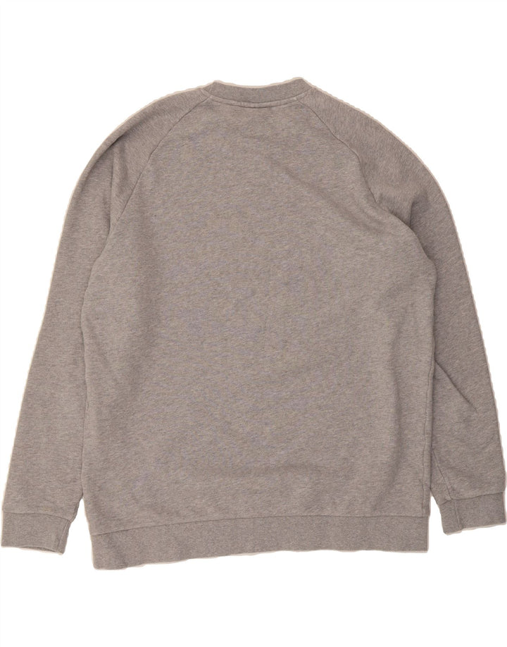ADIDAS Mens Graphic Sweatshirt Jumper XL Grey Cotton Vintage Adidas and Second-Hand Adidas from Messina Hembry 