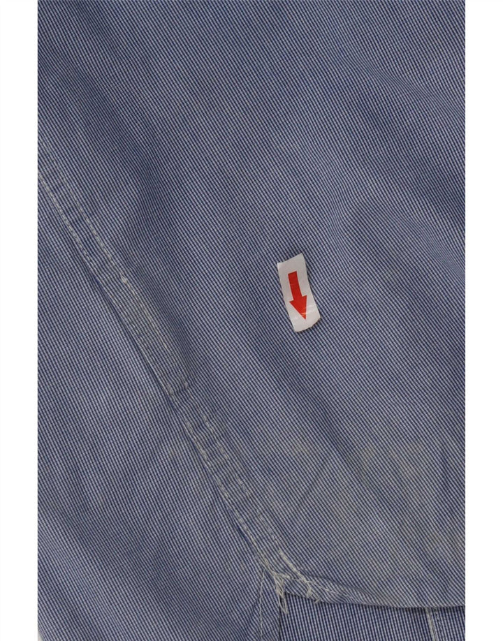 Superdry Mens Shirt Medium Blue Pinstripe Cotton