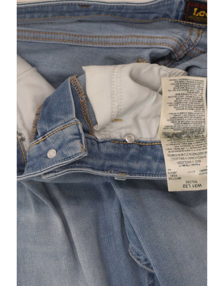 Lee Womens Malone Slim Jeans W31 L32 Azul Algodão