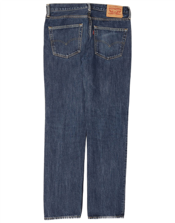 LEVI'S Mens 511 Distressed Slim Jeans W32 L29 Blue Cotton
