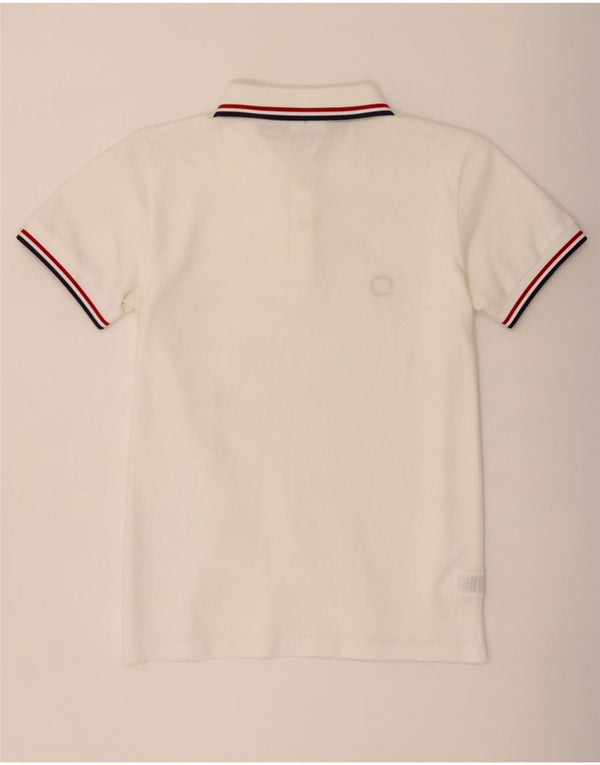 Polo da uomo Pretty Green, cotone a righe grandi bianche