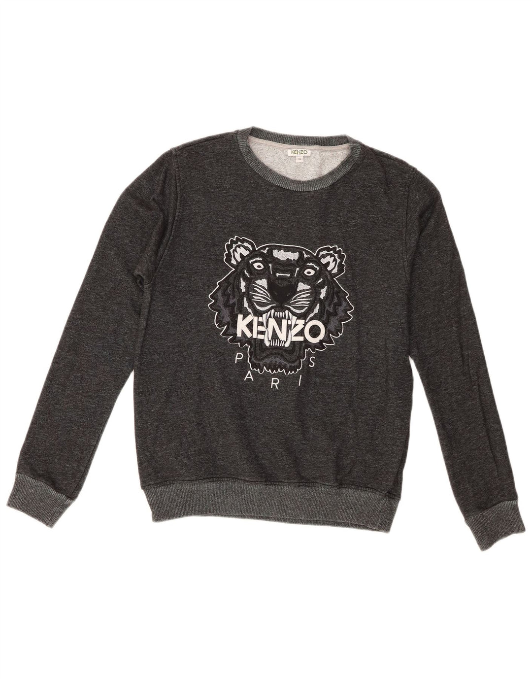 Kenzo Boys Graphic Sweatshirt Jumper 15-16 Years Grey Cotton