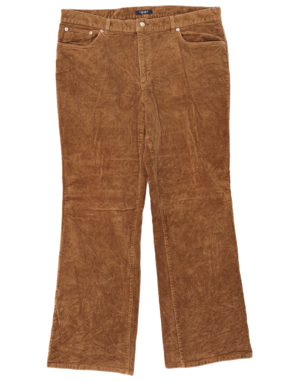 Spodnie sztruksowe Chaps Bootcut US 16 2XL W36 L30 Beżowa bawełna