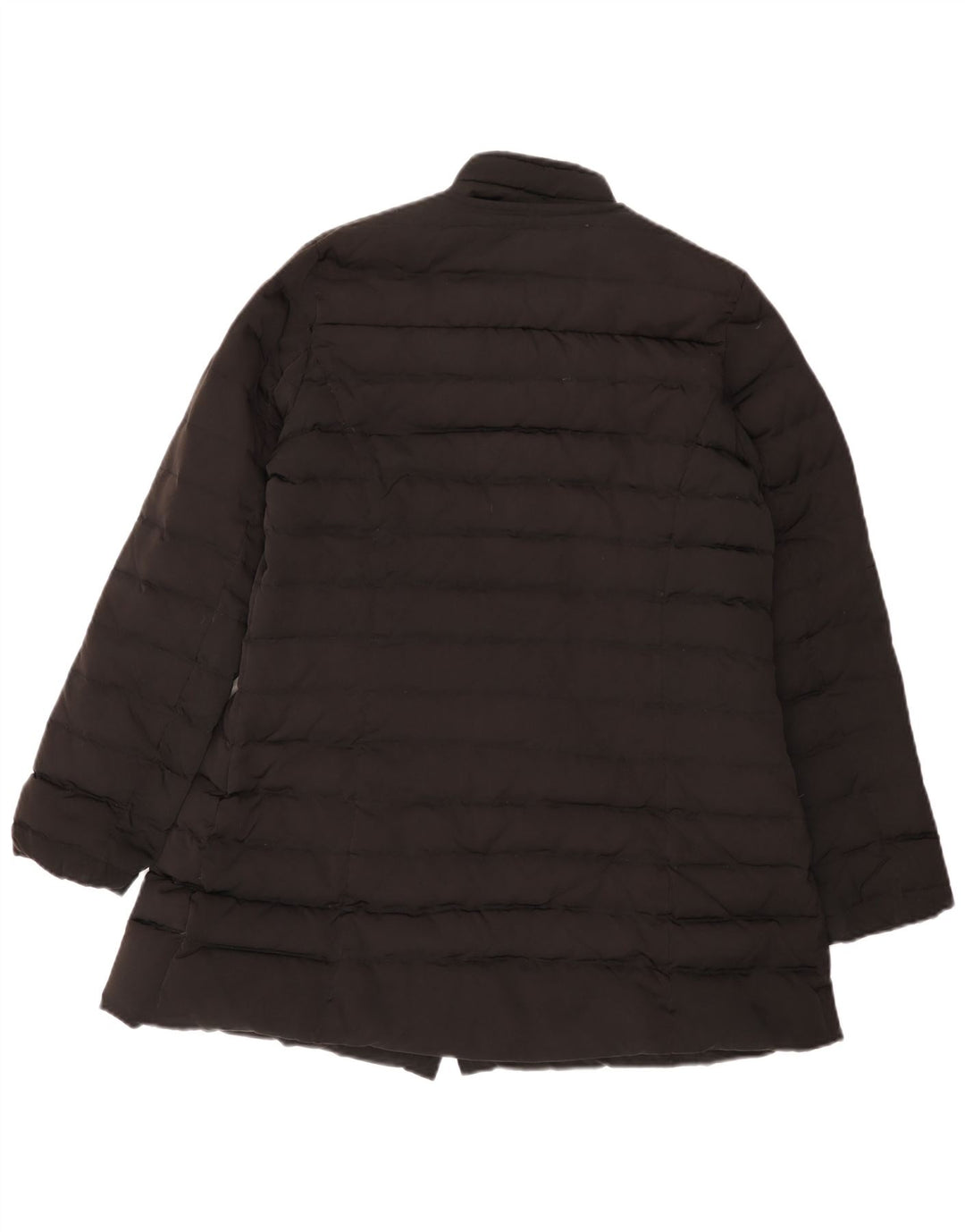 Massimo Dutti Damen Wattierter Mantel UK 16 Large Schwarz Polyester