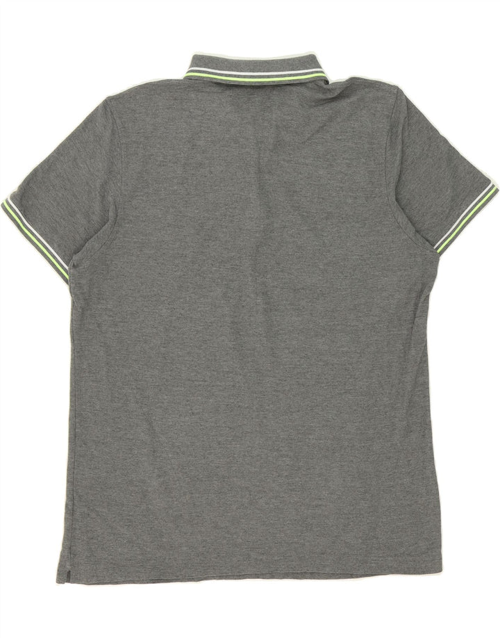 LOTTO Mens Polo Shirt 2XL Grey Cotton Vintage Lotto and Second-Hand Lotto from Messina Hembry 